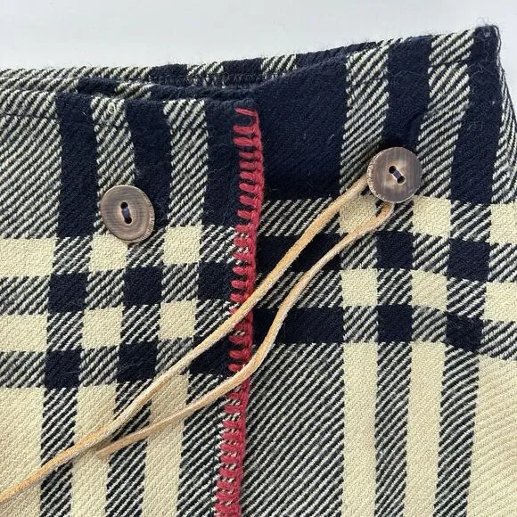 Vtg Ralph Lauren Country Wool Wrap Plaid Skirt Womens Sz 8 USA Old Money Preppy - Picture 7 of 13
